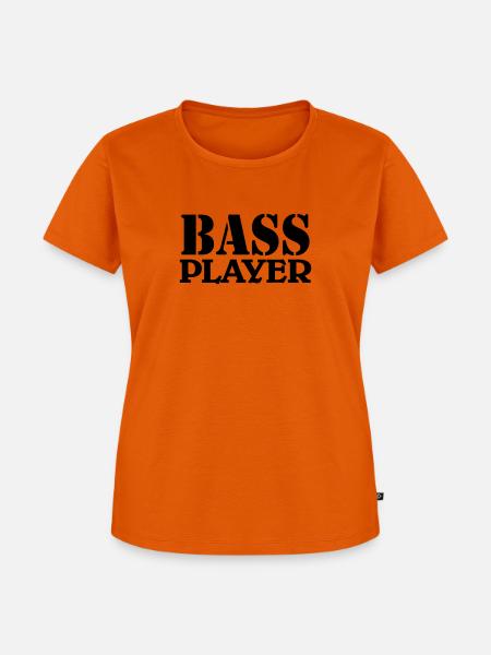 Bass Player - Frauen Premium Bio T-Shirt - Orange 