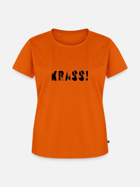 Krass! - Frauen Premium Bio T-Shirt - Orange 