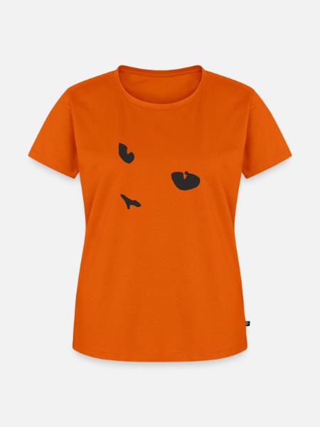 #24 Katzengesicht - Frauen Premium Bio T-Shirt - Orange 