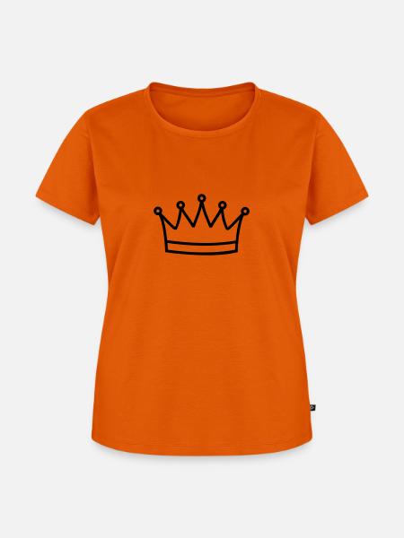 Krone - Frauen Premium Bio T-Shirt - Orange