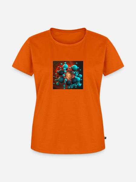 Universum - Frauen Premium Bio T-Shirt - Orange 
