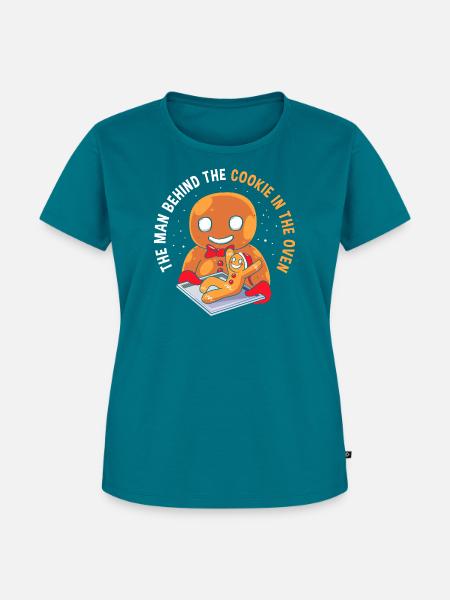 Werdende Väter Werdender Papa - Frauen Premium Bio T-Shirt - Petrol