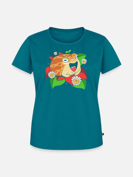 Frosch Desert Rain Frog - Frauen Premium Bio T-Shirt - Petrol