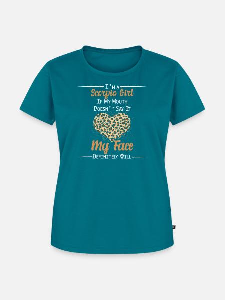 Sternzeichen Skorpion - Frauen Premium Bio T-Shirt - Petrol