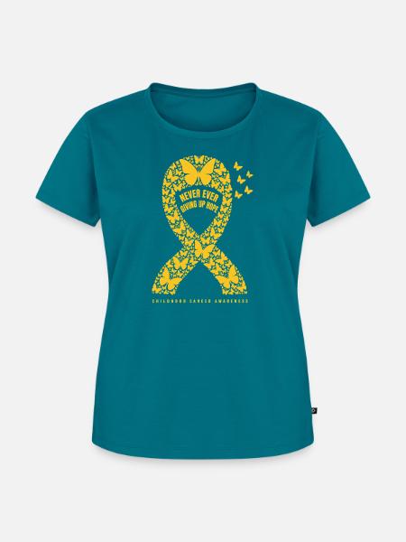  Niemals Die Hoffnung Aufgeben - Frauen Premium Bio T-Shirt - Petrol
