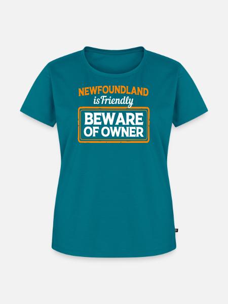 Neufundländer - Frauen Premium Bio T-Shirt - Petrol