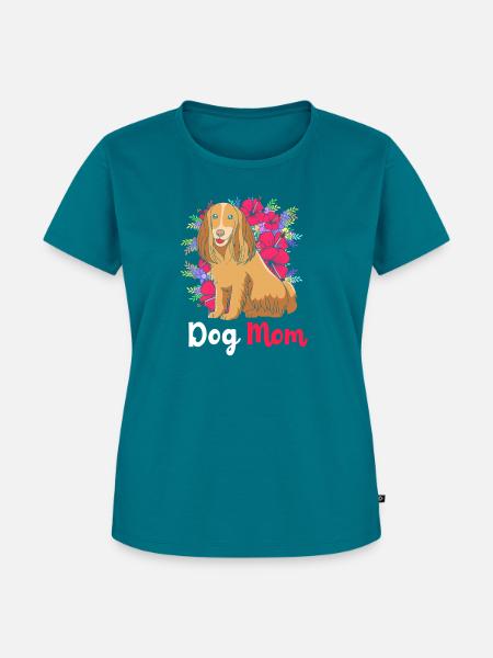 Cocker Spaniel Mama Hundemama - Frauen Premium Bio T-Shirt - Petrol