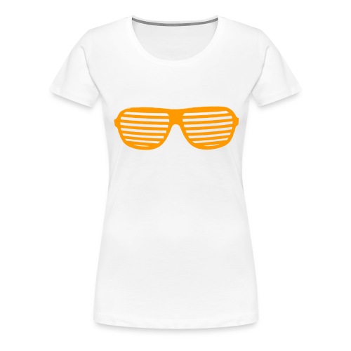 lunette Orange - T-shirt Premium Femme