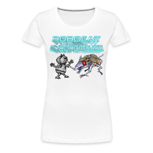 Robocat versus Cyborgmouse - Frauen Premium T-Shirt