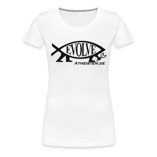 Atheisten Darwin Fish - Frauen Premium T-Shirt