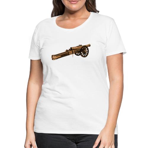 Kanone Geschütz Lafette Krieg Mittelalter - Frauen Premium T-Shirt