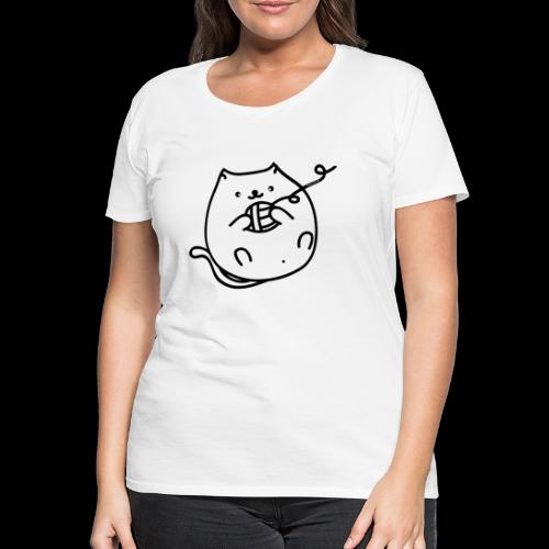 classic fat cat - Frauen Premium T-Shirt