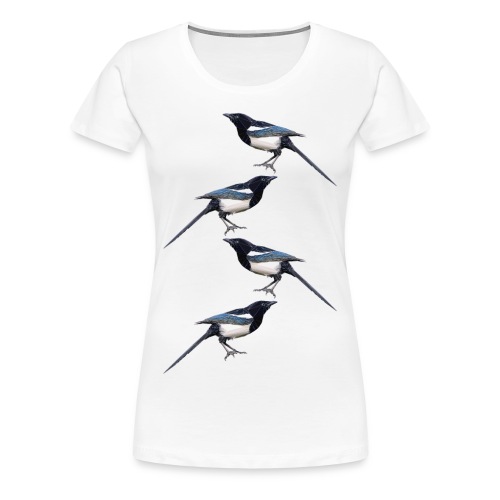 Flat and Paper Magpie - Women's Premium T-Shirt