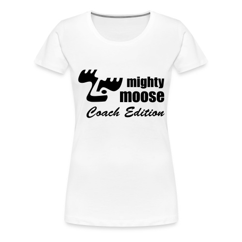mightymoosehockey logoce 1c - Frauen Premium T-Shirt