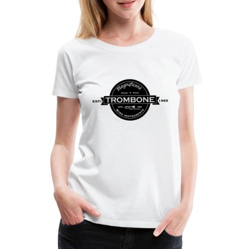 Trombone badge sw - Frauen Premium T-Shirt