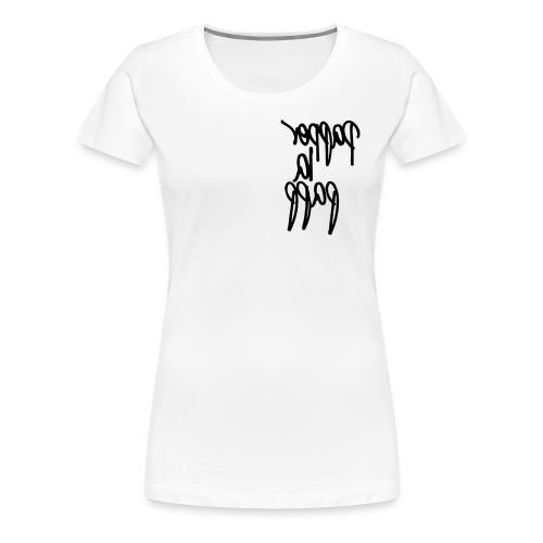 #papperlapapp #white - Frauen Premium T-Shirt