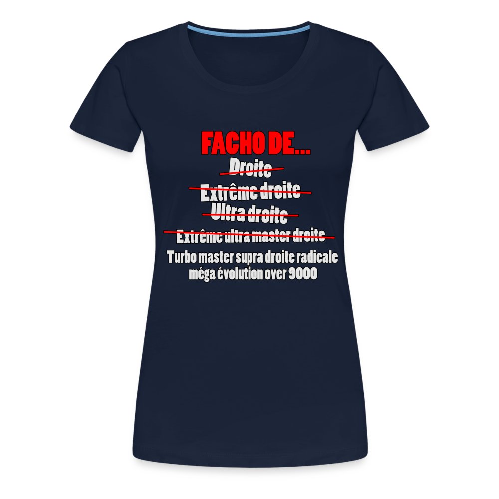 Facho de - T-shirt Premium Femme bleu marine