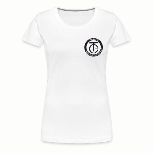 TCHR Logo Schwarz-Weiß - Frauen Premium T-Shirt