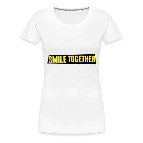 Smile Together Yellow Black - Women's Premium T-Shirt