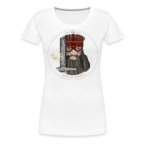King of Swords | König der Schwerter Tarot Karte - Frauen Premium T-Shirt