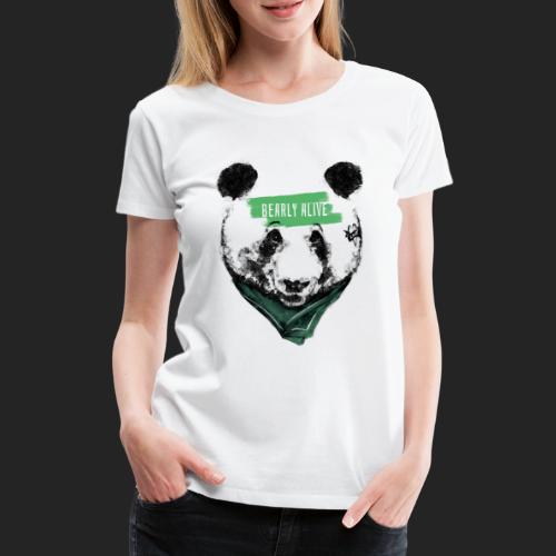Panda bearly alive - T-shirt Premium Femme