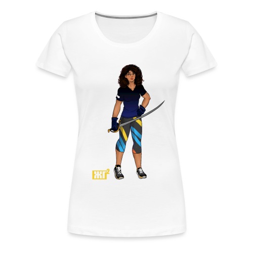 Sabre fencer - Women's Premium T-Shirt