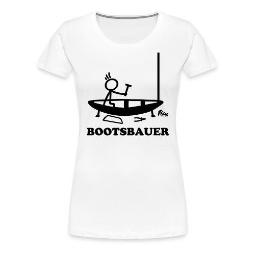 Bootsbauer - Strichmännchen - Frauen Premium T-Shirt