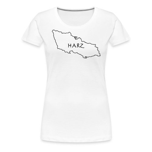Harz sortlining.. - Dame premium T-shirt