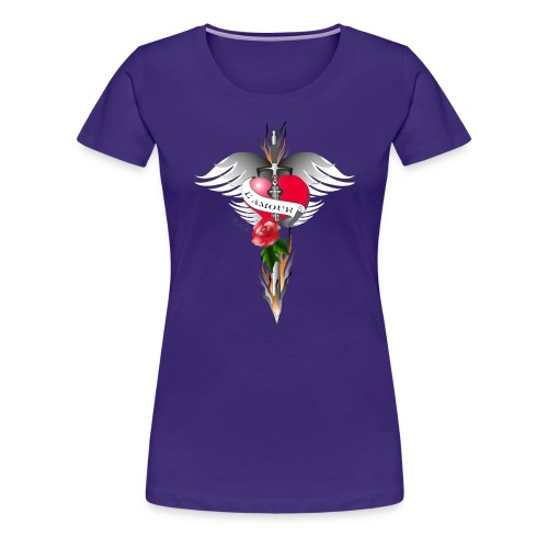 L’ Amour - Die Liebe in Flammen - Frauen Premium T-Shirt