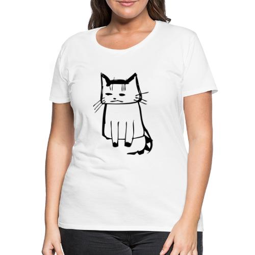 cat drawings on t shirt - Frauen Premium T-Shirt
