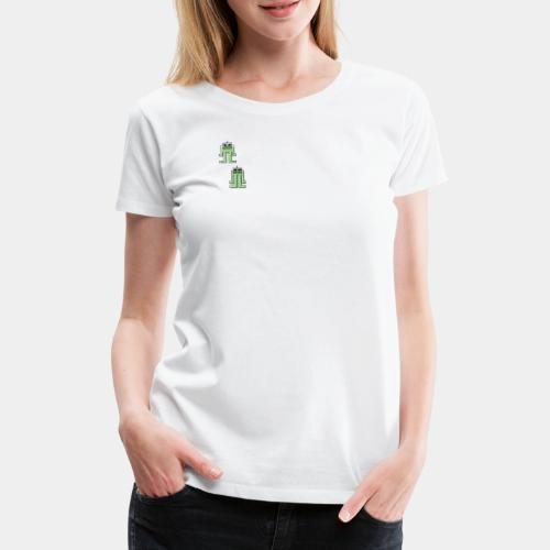 robots in green - Women's Premium T-Shirt