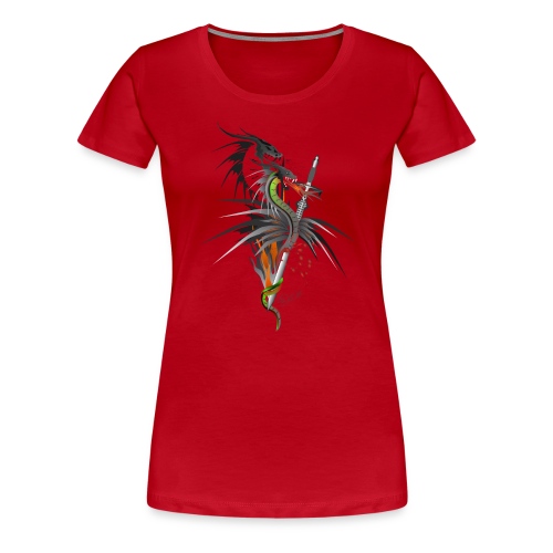 Dragon Sword - Drachenkampf - Frauen Premium T-Shirt