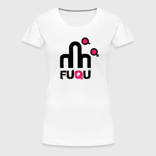 T-shirt FUQU logo colore nero - Maglietta Premium da donna