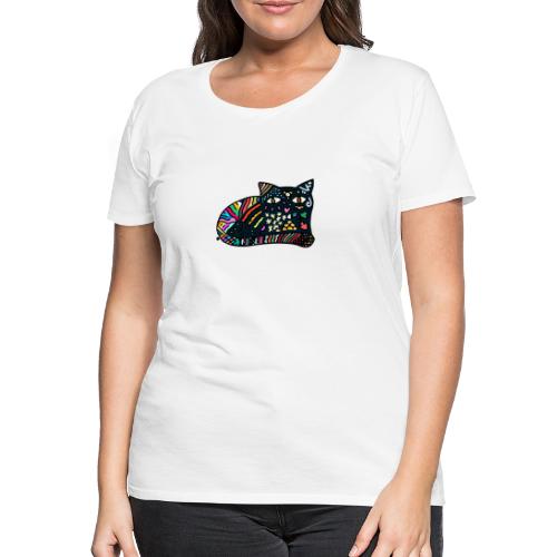 Chat Onirique - T-shirt Premium Femme