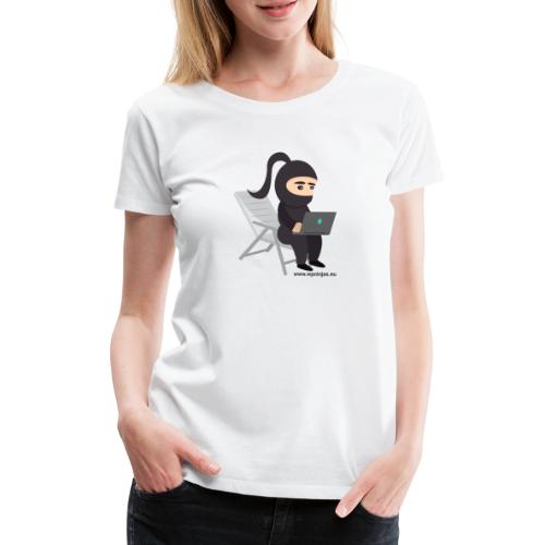 Ninja single Girl - Frauen Premium T-Shirt