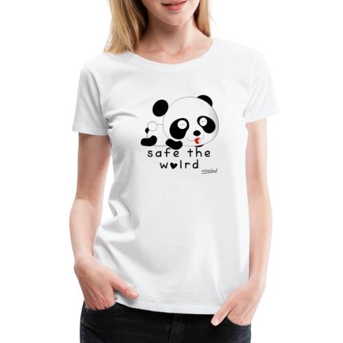 safe the world Panda Bär - Frauen Premium T-Shirt