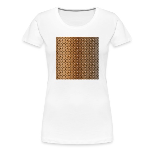 Lochblech mit Linien - Frauen Premium T-Shirt