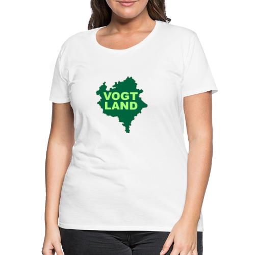 Vogtland Landkarte Landkreis Sachsen Touristik - Frauen Premium T-Shirt
