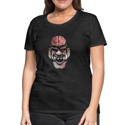 Big brain monster - Premium-T-shirt dam