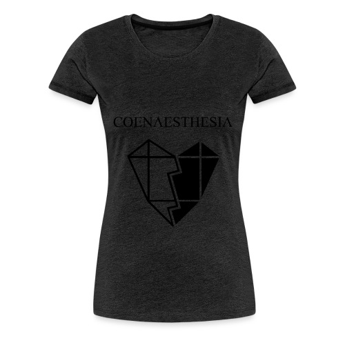 Logo & Heart Front Small - Frauen Premium T-Shirt