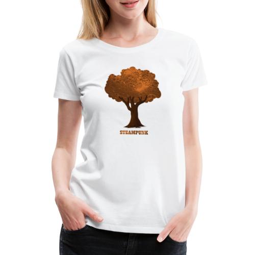 Steampunk Baum Tree Gear - Frauen Premium T-Shirt