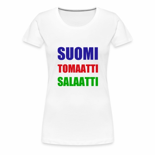 SUOMI SALAATTI tomater - Premium T-skjorte for kvinner