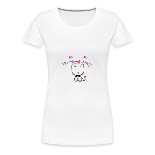 Motif chat - T-shirt Premium Femme