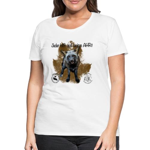 Ahrtal Shirt Shadow Wildtierhilfe - Frauen Premium T-Shirt