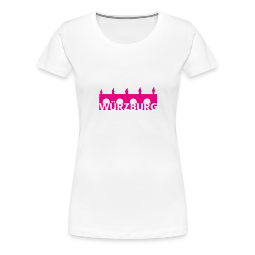 Würzburg Brücke Pixelgrafik - Frauen Premium T-Shirt