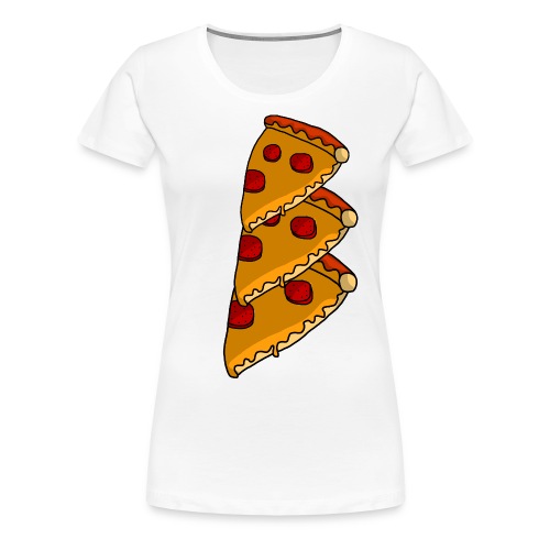 pizza - Dame premium T-shirt
