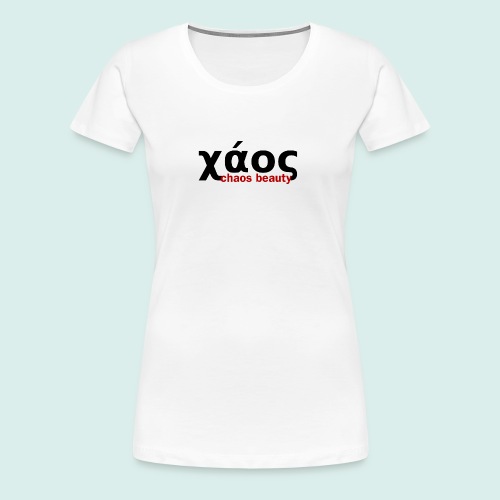 chaos in greek - Women's Premium T-Shirt