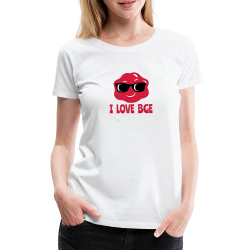 Et ægte blikfang - jeg elsker BGE - Dame premium T-shirt