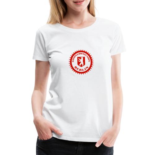 Logo in Rot Weiß - Frauen Premium T-Shirt