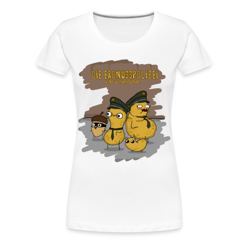 Erdnusspolizei2 png - Frauen Premium T-Shirt
